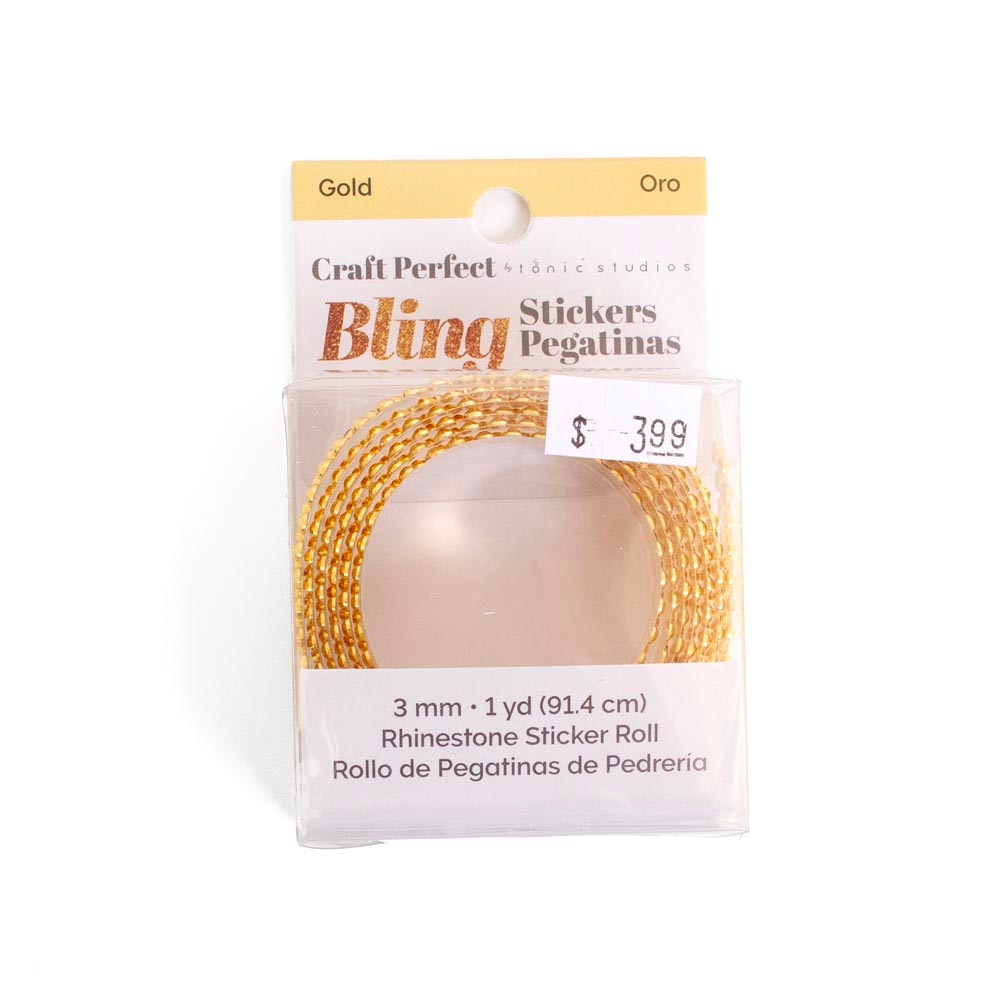 Gold, Craft Embellishments, Art & School, Craft Perfect, Grad Cap Decor, Rhinestone, Sticker Roll, 962190